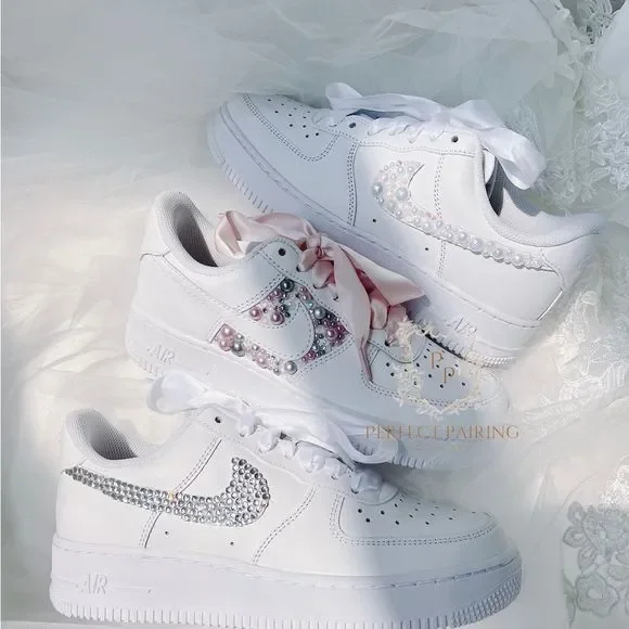 Wedding sneakers wedding air force 1/custom name and date - Picture 4 of 9